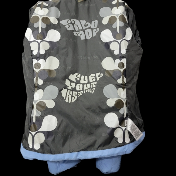 Salomon woman's ski jacket size small petite  light blue. In immaculate cond. - Picture 7 of 13